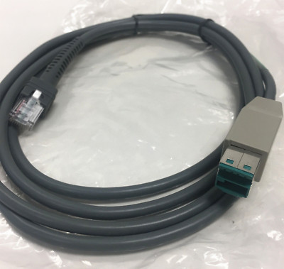 Brand New Symbol Motorola CBA-U03-S07ZAR USB Cable 7' Power Plus Connector