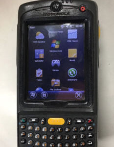 Motorola Symbol Pocket PC Barcode Scanner MC75A8 MC75A8-P4ESWQRAAWR w/ Battery