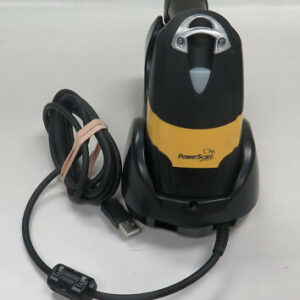 Datalogic Powerscan PM8300 Barcode Scanner M8300 910Mhz w/Cradle, Battery & P/S
