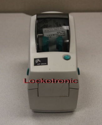 Zebra LP2824 Barcode Label Thermal Printer and Power Supply USB & Serial Port