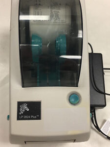 Zebra LP2824 PLUS Label Thermal Printer USB and RJ45 Port w/ PS 2 inch labels