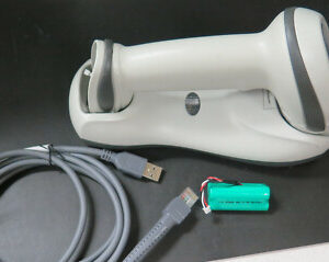 Zebra Motorola Symbol LI4278 Barcode Scanner with STB4278 Cradle White Color 1D