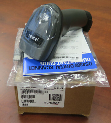 New Motorola Zebra Symbol Barcode Scanner DS4308-SR00007ZZWW USB Black 1D 2D