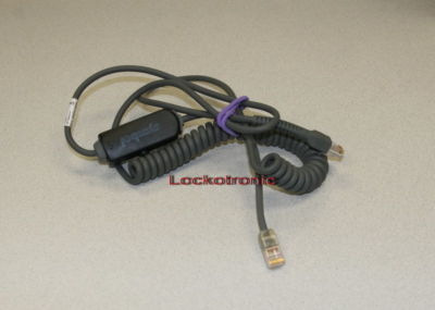Motorola Symbol barcode scanner Coiled Cable 25-136618-01 synapse CBA