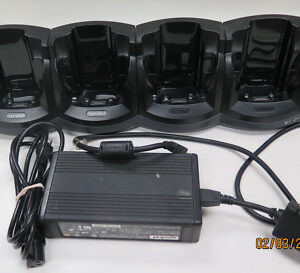 Motorola SYMBOL CRD5000 -4000E MC5040 Quad Battery Charger w/PS 4 Slots Bay