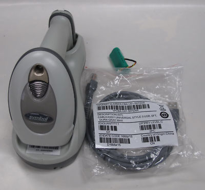 Motorola Symbol Barcode Scanner DS6878 DL 2D USB Biege & Cradle Driver License