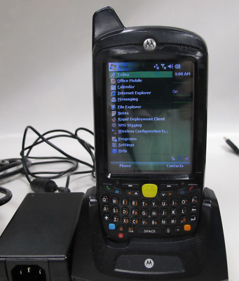 Motorola Symbol Barcode Scanner MC55 MC5574 -PYCDKQRA7WR 1D PDA & Charge Cradle
