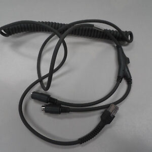 Symbol Barcode Scanner LS2208 PS2 Cable CBA-K02-C09PA Coiled 9' LS4208 LS3408