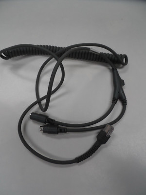 Symbol Barcode Scanner LS2208 PS2 Cable CBA-K02-C09PA Coiled 9' LS4208 LS3408