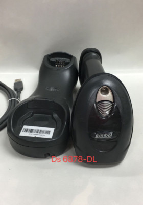 Motorola Symbol DS6878 DL 2D 1D Barcode Scanner Black STB4278 Cradle USB Cable