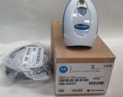 New Motorola Zebra Symbol Barcode Scanner DS4208 -HC0009BWR USB Health Care 2D