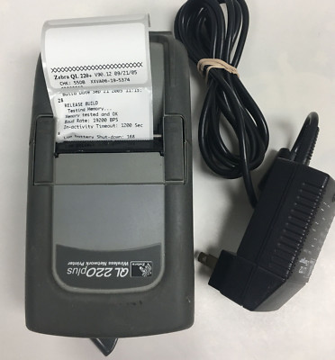 ZEBRA QL220 QL220 PLUS Q2C-LUMAV000-00 Mobile Thermal Label Printer battery P/S