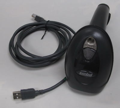 Motorola Symbol Barcode Scanner LS4208 Black with USB cable 1D same as LS2208