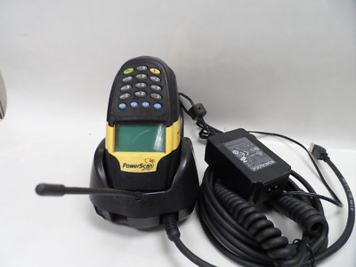 Datalogic Powerscan M8300 DK 910MHz Barcode Scanner 16 KEYS w/ BC8060 USB Cradle