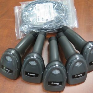 Lot of 5 Motorola Zebra Symbol Barcode Scanner DS2208-SR00007ZZWW USB Black