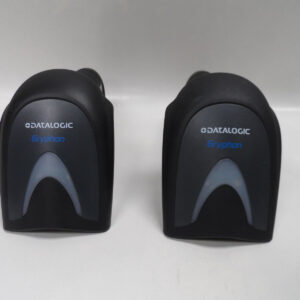 Lot of TWO Datalogic Gryphon GBT4100 -BK Barcode Scanner only with Battery