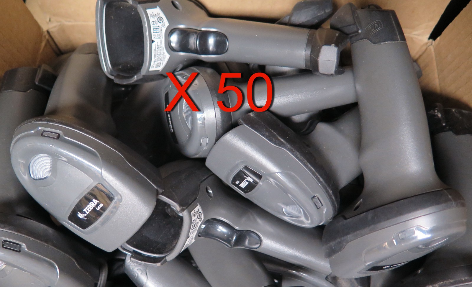 Lot of 50 Zebra DS4608 Motorola Barcode Scanner DS4608 W/ USB 2D 1D