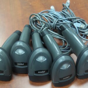 Lot of 5 Zebra Motorola Symbol Barcode Scanner LI2208 2208 with USB Cable 1D