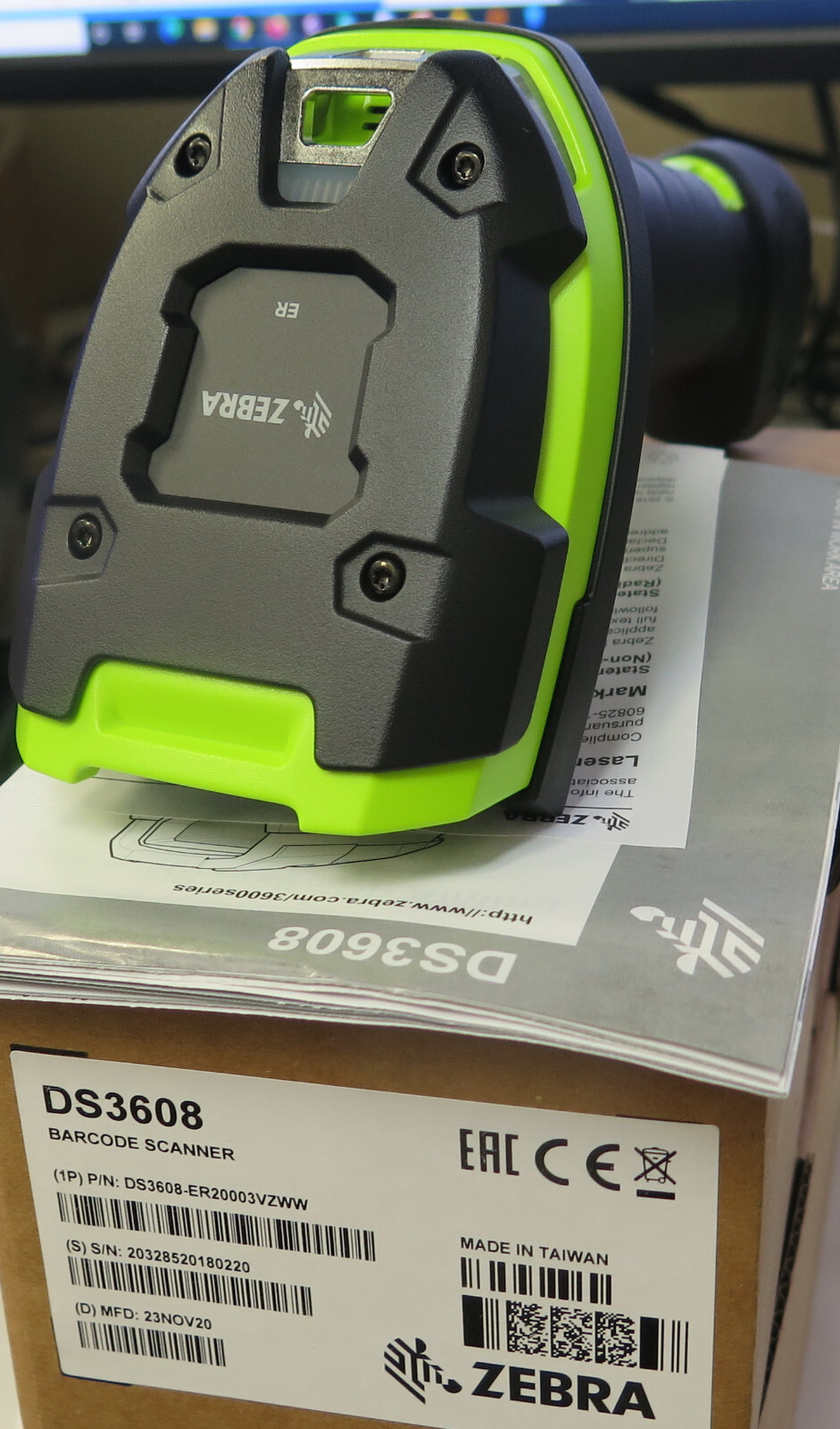 Zebra Motorola Barcode Scanner DS3608 -ER00003VZWW 2D Extended Range DS3608ER