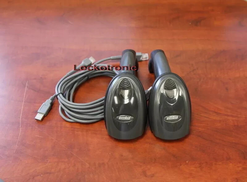 Lot of 2 Motorola Symbol Barcode Scanner DS6708 2D Cross Target Scanning black