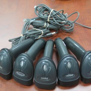 Lot of 5 Motorola Symbol Barcode Scanner LS2208 with USB cable 1D