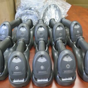 Lot of 10 Zebra Motorola LI4278 Barcode Scanner with STB4278 Cradle New Battery