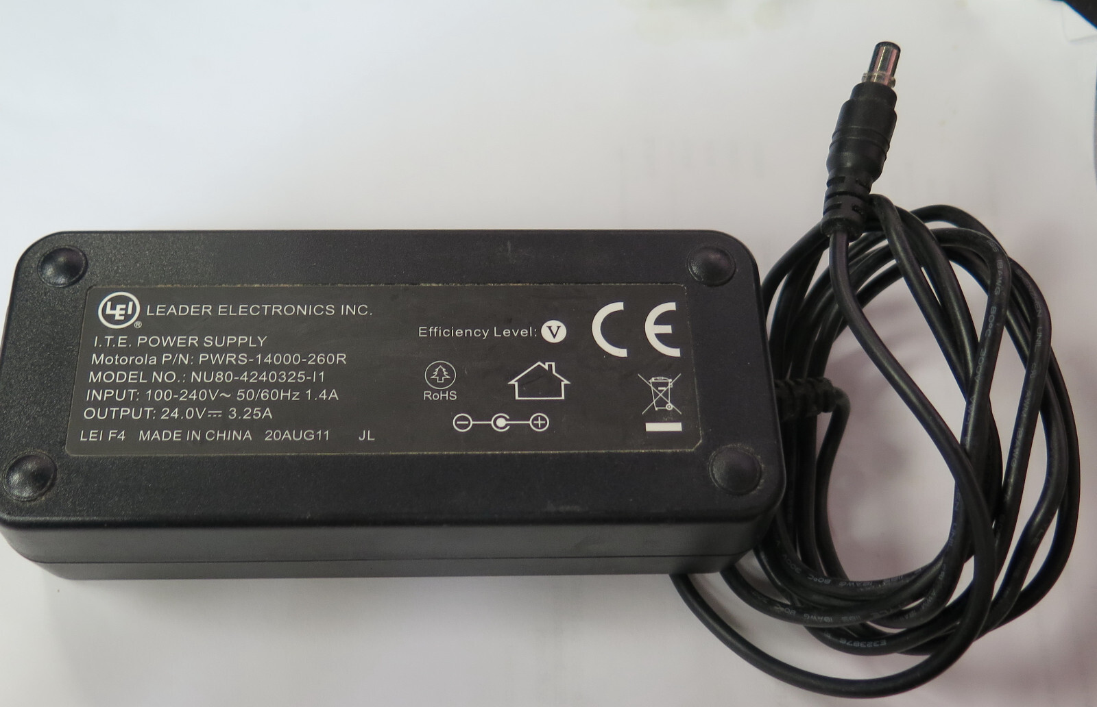 Motorola AC adapter PWRS-14000-260R 24V 3.25A Power Supply