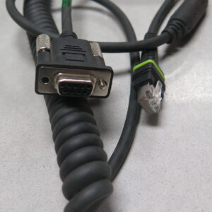 Motorola Symbol Barcode Scanner RS232 coiled cable CBA-RF3-C09ZAR Female Serial