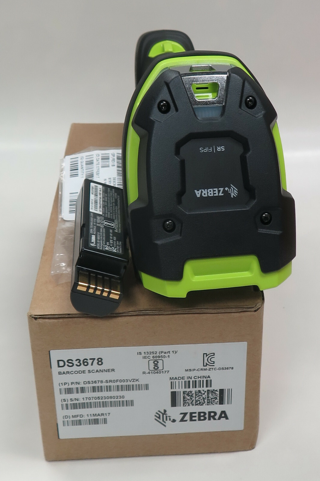New Zebra Motorola Symbol Barcode Scanner DS3678 -SR0F003VZWW Only, No Cradle