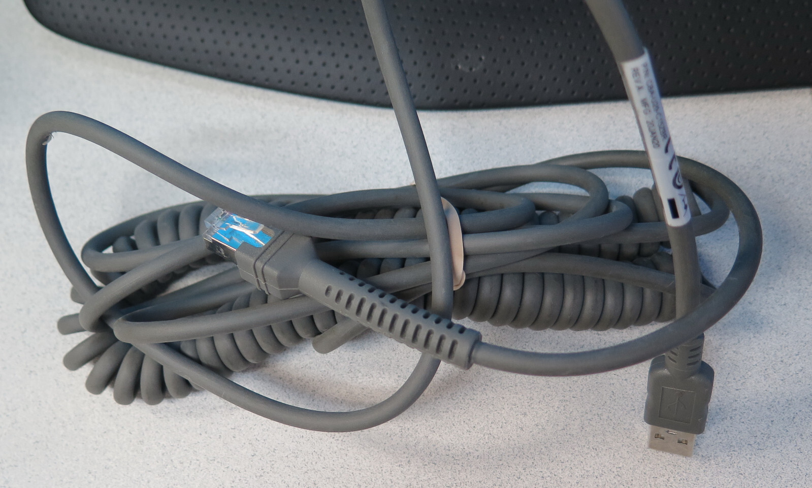 Zebra Motorola Symbol Scanner Coiled USB Cable CBA-U29-C15ZBR