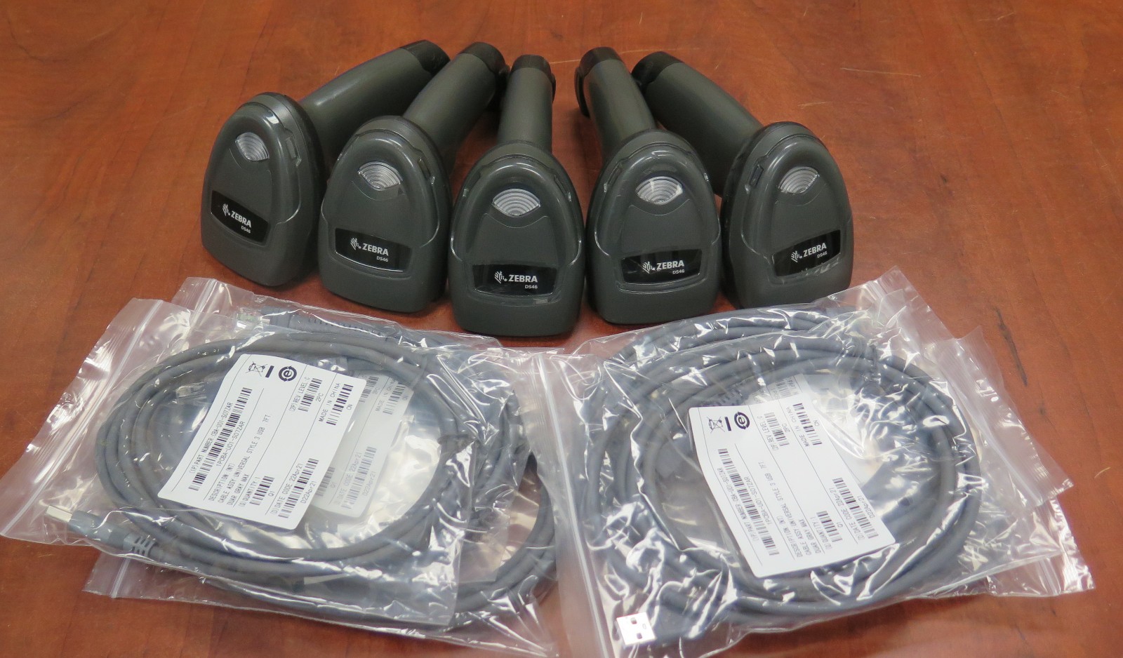 Lot of 5 Zebra DS4608 Motorola Barcode Scanner DS4608-SR00007ZZWW USB DS4308
