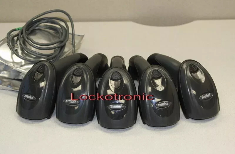 Lot of 5 Motorola Symbol Barcode Scanner DS6708 1D2D Cross Target Scanning Blk