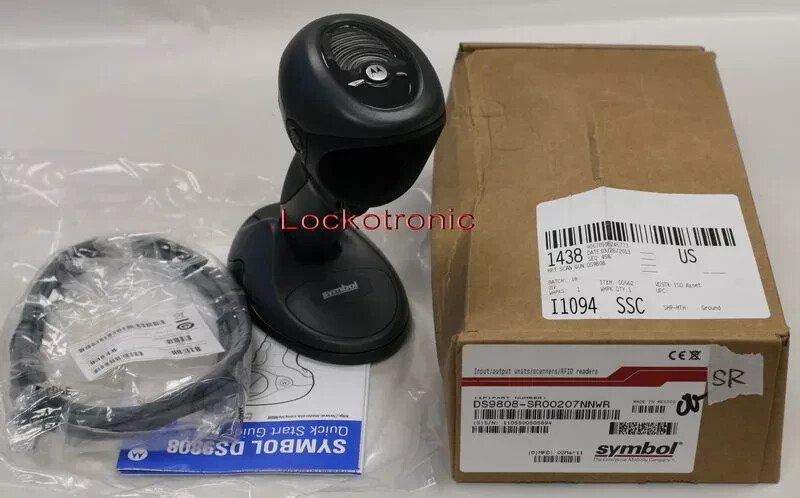 Brand New Motorola Symbol Barcode Scanner DS9808 USB Black 1D/2D Handfree USB