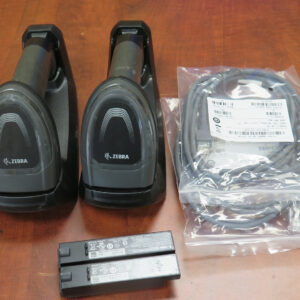 Lot of Two 2 Zebra Motorola Symbol DS8178 1D2D Barcode Scanner & Cradle, Battery