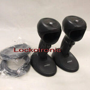 Lot of TWO Motorola Symbol Barcode Scanner DS9808 DL USB Black Hand Free