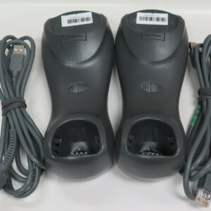 Lot of TWO Zebra Motorola Symbol Barcode Scanner STB4278 Cradle Black USB