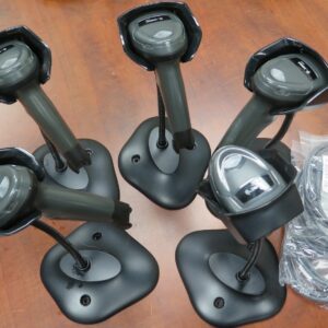 Lot of 5 Zebra DS4608 SR Motorola Barcode Scanner DS4608-SR00007ZZWW W/ Stand