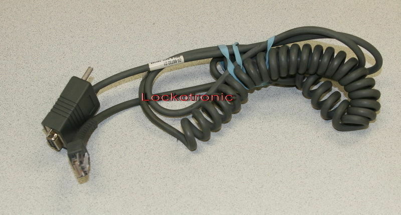 Motorola Symbol Barcode Scanner Coiled RS232 cable 25-66732-21 9ft